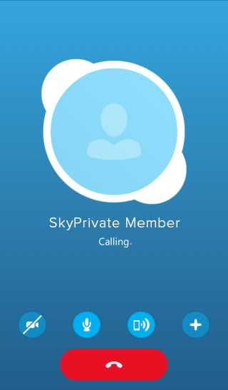 skyprivate pay per minute skype incoming call for model from members on mobile