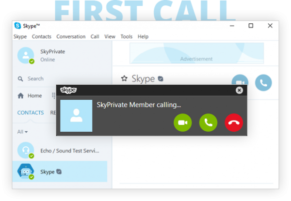 SkyPrivate Member calling