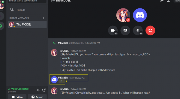 Send Tips Using Discord Command